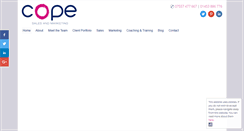 Desktop Screenshot of cope-salesandmarketing.com