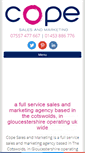 Mobile Screenshot of cope-salesandmarketing.com